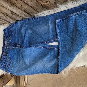 Jordache vintage 90s boot cut  high waist jeans women's‎ size 7/8 Blue